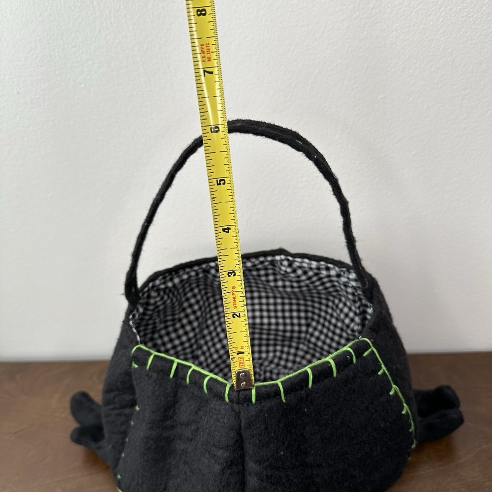Pottery Barn Kids Spider Halloween Trick Or Treat Tote Back Candy Basket Retired - Picture 9 of 16